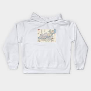 Red Dead Redemption Map Kids Hoodie